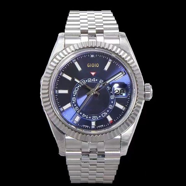 reloj limpio reloj de lujo para hombre movimiento de reloj de diseñador reloj para hombre reloj automático de alta calidad reloj calendario reloj luminoso para hombre envío gratis pulsera de acero