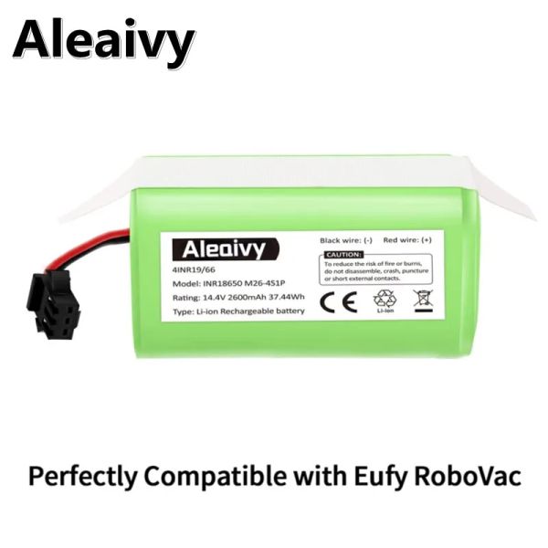 Cleaners 18650 Battery Pack 14.4V 2.6AH pour Cecotec Conga Excellence 950 1090 Ecovacs Deebot DN621 601 EUFY Robovac 35c Panda i7 V710