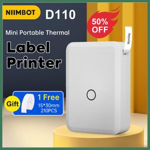Nettoyeurs D110 Étiquette étiquette mini imprimable thermique portable Roll Roll Hangul Bluetooth Étiquette imprimante d'autocollante imprimante