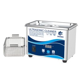 Cleaners Huishoudelijk GA008 Ultrasone reiniger roestvrijstalen bad 60W Piezo -elektrische transducer -bril Glazen mobiele bord sieraden wasmachine