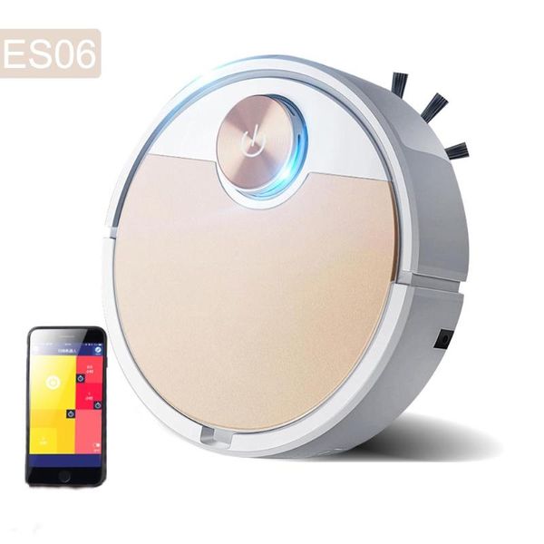 Nettoyeurs Vacuum ES06 Robot Cleaner Smart Vaccus FPR Home Phone Phone App Apple Télécommande Automatique Dépose de nettoyage