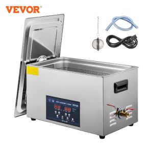 Reinigers Vevor 2l 3.2l 6l 10l 22l 30l Ultrasone reiniger met dubbele frequentie Digitale draagbare wasmachine Ultrasoon huishoudapparaat