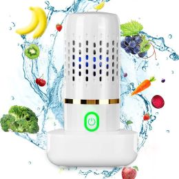 WHDPETS Machine à laver les fruits et légumes 4400 mAh appareil de nettoyage de cuisine à ultrasons multifonctionnel portable rechargeable