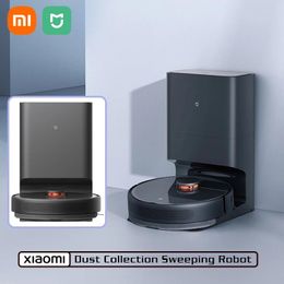 Nettoyeurs Xiaomi Mijia Robot Vacuum Mop Dirt Dispose for Home Cleaner Sweeping Washing Mopping Cyclone aspiration Smart Dust Collection Dock