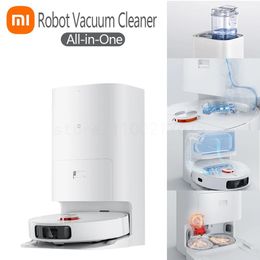 Reinigers Xiaomi Omni B101cn Allinone Stofzuiger en dweilrobot Automatische stofopvang en dweilwater Wassen en drogen met 4000pa zuigkracht