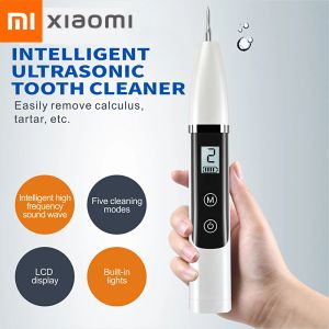 Nettoyeurs Xiaomi Ultrasonic Calculus Remover Electric Portable Dental Toother Cleaner Toother Détage Whitening Treating Outils