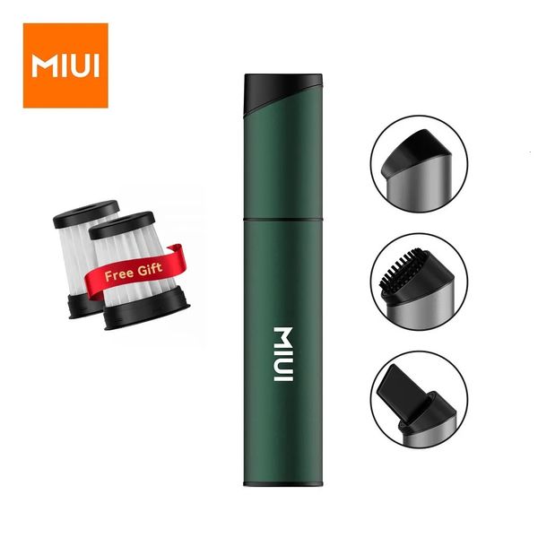 Appareils de nettoyage MIUI Mini aspirateur petit aspirateur à main sans fil USB Rechargeable 3 tête rotative facile à nettoyer clavier de bureau voiture 231020