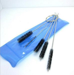 Brosse de nettoyage 5 ensembles, accessoires de narguilé en gros, tuyaux en verre bongs de plate-forme pétrolière barboteur en verre, livraison aléatoire de couleur