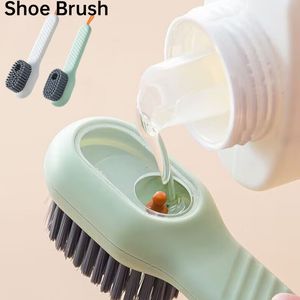 Cleaning Brushed Multifunctional Soft Bristled Liquid Long Handle Brush Clothes Shoes Board Brush Household Cleaning Tool