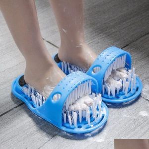 Brosses de nettoyage 1pc 28cm14cm10cm en plastique chaussure de bain douche masr pantoufles chaussures pour pieds pierre ponce épurateur de pied 230425 Drop Deliv Dhfbc