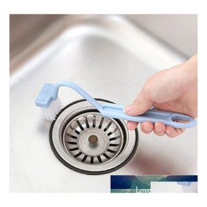 Cepillos De limpieza, 1 unidad, portátil, en forma De V, mango largo curvo, borde De cepillo De inodoro, esquina De fácil limpieza, accesorios De baño para el hogar profundo, Drop De Otus6