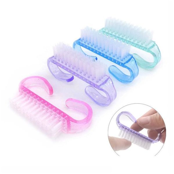 Brosses De Nettoyage 6.5X3.5 Cm 4 Couleurs Nail Art Brosse À Poussière Outils Propre Manucure Pédicure Outil Ongles Accessoires Drop Delivery Home Gar Dh7R8