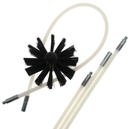 Brosses de nettoyage 600 mm de long poignée de brosse de cheminée rotative tige flexible pour tuyau de sécheuse cheminée mur intérieur et outils de toit 221122