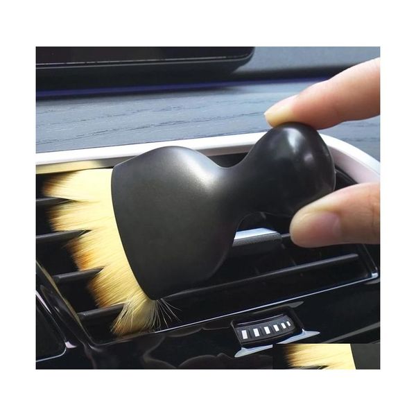 Brosses de nettoyage Voiture Sortie d'air Brosse Tableau de bord Conditionneur Détaillant Poussière Swee Outils Bureau à domicile Intérieur Duster Inventaire Drop Del Dhahe