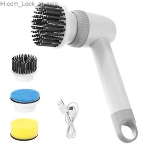 Brosses de nettoyage Épurateur électrique sans fil Brosse de nettoyage électrique Épurateur Têtes de nettoyage remplaçables Douche électrique à main Q231220