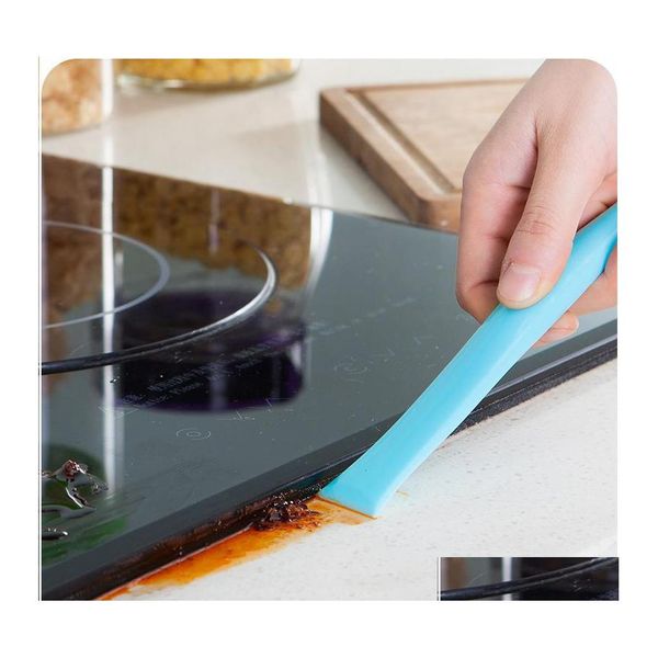 Brosses de nettoyage Gadgets de cuisine créatifs Cleaner Crevice Scraper Accessoires Gap Stain Décontamination Pelle Ouvre-boîte Drop Deliv Dhzvg