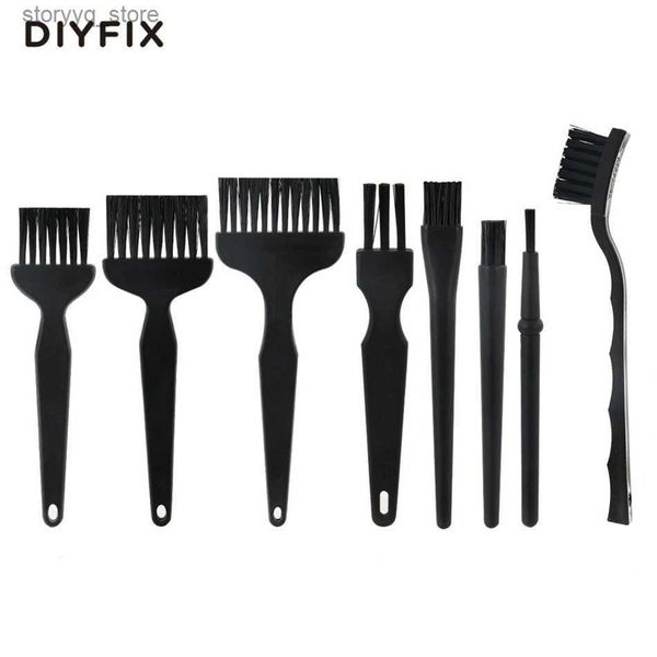 Pinceaux de nettoyage DIYFIX 8 pièces ESD sûr antistatique ensemble de brosses détaillant outil de nettoyage pour téléphone portable tablette PCB BGA réparation WorkL240304