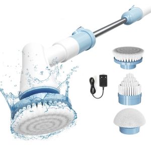 Reinigingsborstels Elektrische spin-scrubber Borstel met handvat Power Scrubbers voor badkamer 231123