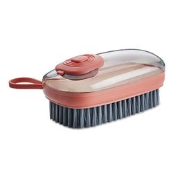 Brosses de nettoyage Dispositif de remplissage Brosse de nettoyage multifonctionnelle en plastique souple pour laver les chaussures, les vêtements, les fournitures de nettoyage ménager Dhrs4