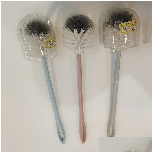 Brosses de nettoyage Brosse de toilette à usage domestique en gros, manche long robuste, espace mort, peut être accroché, livraison directe à domicile Gard Dhyri