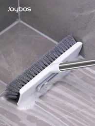 Joybos – brosses de nettoyage à manche Long, pour sol de salle de bains, 50 pouces, avec raclette, outil de brosse à fentes allongées, 221122