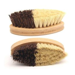 Brosses De Nettoyage Cuisine Brosse En Bois Respectueux De L'environnement Bambou Et Sisal Plaque Brune Grossière Pour Légumes Fruits Pot Dhgarden Dhgpy