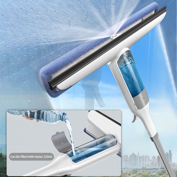 Brosses de nettoyage Multifonctionnel Spray Mop Nettoyant pour vitres Essuie-glace avec grattoir en silicone Douche Lave-sol 230617