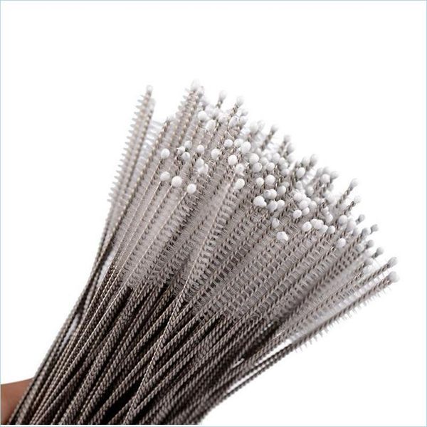 Cepillos de limpieza Tubo de nailon St Brush Lavado de acero inoxidable Limpiador de tuberías para beber Biberón Herramientas limpias Entrega de gotas Home Garden Ho Dhrx0