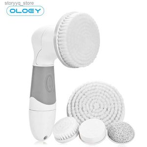 Cleaning Brushes Cepillo de limpieza facial OLOEY Pro 4 en 1, juego de cepillos giratorios para la piel, limpieza profunda, elimina los puntos negros, kit de cepillo de limpieza facialL240304