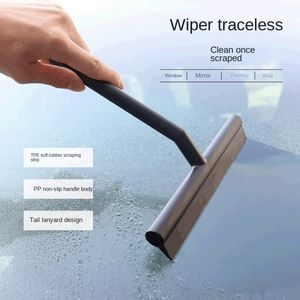 Broissures de nettoyage Douche de la vitre en verre d'essuie-glace en silicone Cleaner Long Holdle Salle de bain Mirmor d'essuie-glace accessoires de nettoyage en verre