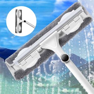 Brosses de nettoyage Tige télescopique Verre Lavage Vadrouille Fenêtres Essuie-glace Outil Rondelle Brosse à long manche Nettoyant pour vitres Produit pour le ménage 230531