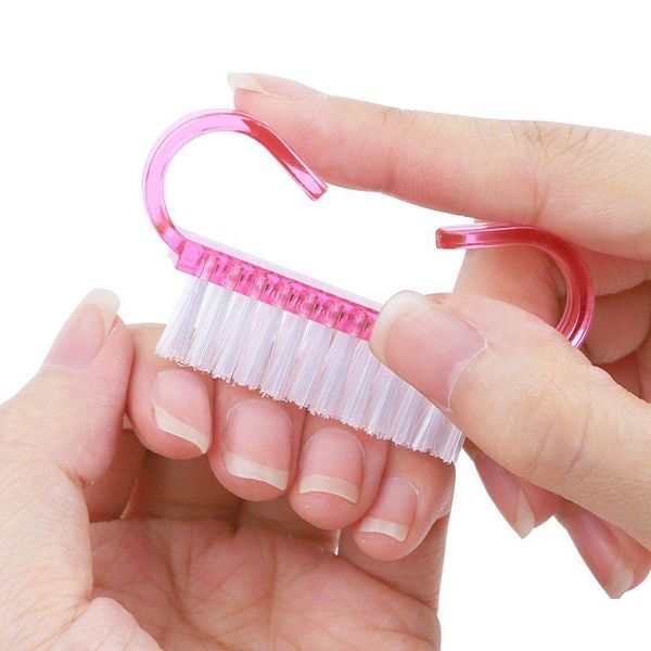 Brosses de nettoyage en gros 6.5x3.5 cm rose Nail Art poussière brosses outils propre manucure pédicure outil ongles accessoires ongle propre Dhkwe