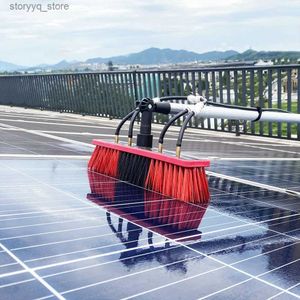 Reinigingsborstels Raamreinigingsset Watergevoede borstel met verlengpaal Fotovoltaïsch wasgereedschap ZonnepaneelL240304