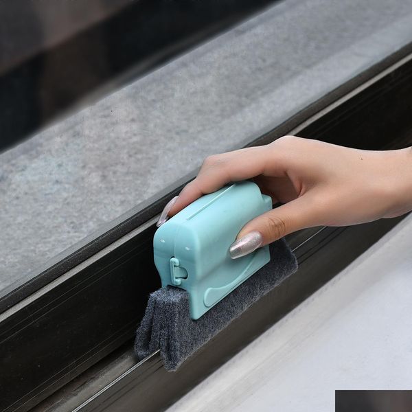 Cepillos de limpieza Ventana Groove Paño Windowcleaningbrush Windowsslotcleaner Brush Clean Slot Cleaner House Corner Gap Tool Drop Deli Dhp27