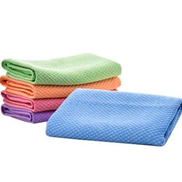 Doekjes 30*40 cm Zachte Microfiber Schoonmaak Handdoek Absorbeerbaar Glas Keuken Doekjes Tafel Venster Auto Theedoek Vod schoonmaken Gereedschap Q359