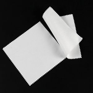 Chiffons de nettoyage 3050100pcs Blancs de sublimation en gros Chiffon blanc pour lunettes Microfibre Double face Polaire Lentille propre 230721