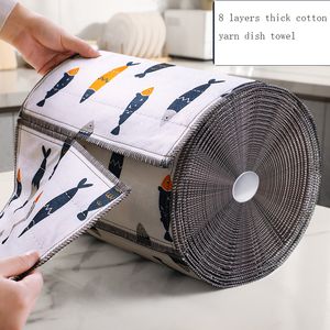 Reinigingsdoeken God Dishcloth Kitchen Housework Schoonmaakbenodigdheden Absorberend Lazy to Oil Pure Cotton Yarn Special Table Wipe Artifact