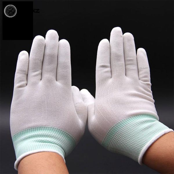 Gants de nettoyage 1 paire antistatique antistatique ESD travail électronique Pu doigt enduit PC antidérapant pour la protection 230809