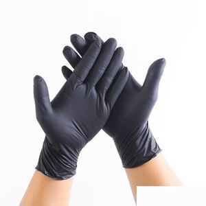 Gants de nettoyage jetables en latex de nitrile Spécifications en option Antidérapant Antiacide Gant en caoutchouc de qualité B Livraison directe Ho Dh978