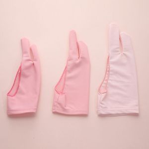 Gants de nettoyage gant anti-salissure à 2 doigts à la fois pour le dessin d'artiste à droite et à gauche pour toute tablette de dessin graphique