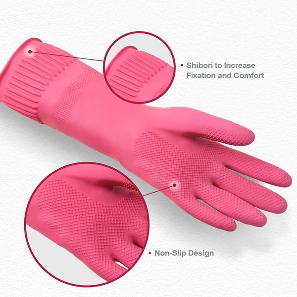 Guantes de limpieza de 2PAIRE REUSABLE GUANTO DE LAVABA DE LAVABA DE CAUMPLA REUDEND