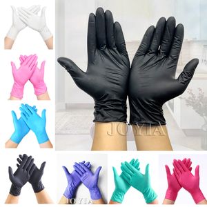Cleaning Gloves Black Disposable Nitrile 100pcs Latex Free PowderFree Small Medium Large Pink Tattoo For Work Kitchen Clean XS XL 221128