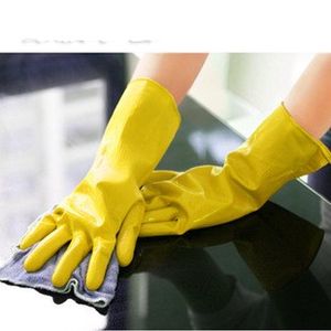 Gants de nettoyage vaisselle gant de lavage en caoutchouc mitaines de ménage mitaines en Latex longue cuisine laver la vaisselle mitaines de haute qualité