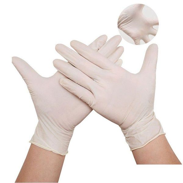 Guantes de limpieza desechables 100 unids / lote Protector Nitrilo Fábrica Salón Hogar Jardín de goma para entrega de gota de mano izquierda y derecha Dhinq