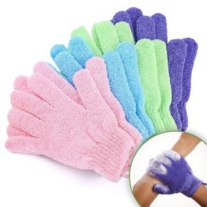 Gants de nettoyage Exfoliation pour hommes et femmes Mitaines exfoliantes Spaquality pour éliminer les bosses de la peau morte Gommage corporel texturé Bain Douche amgVq