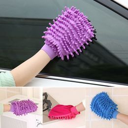 Reiniging handschoenen Microvezel Chenille wassenhandschoenen Coral Fleece Anthozoan Car Sponge Wasstoffen zorg groothandel