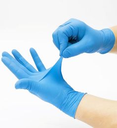 Gants de nettoyage vendant des gants jetables bleu 100pcs PVC imperméable et maître de ménage anti-disquette Glovess Kitchen 5287645