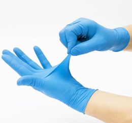 Gants de nettoyage vendant des gants jetables bleu 100pcs PVC imperméable et maître de ménage anti-disquette Glovess Kitchen 1445404