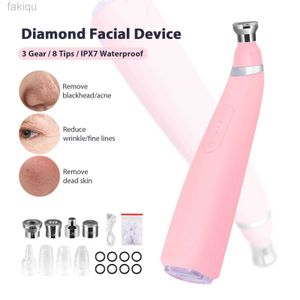 Nettoyage Portable Diamond Microcristallin Grider Grinder Équipement de nettoyage des pores faciaux pour le conditionnement de la peau et l'équipement de traitement facial domestique D240510