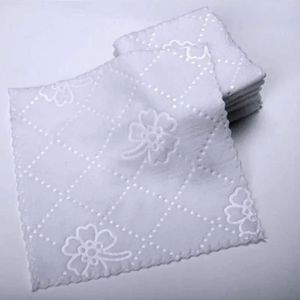 Reiniging vierkant 23*23cm drukkleden hotel keuken desinfect handdoek Desktop Decoratie kanten handdoeken Superfijne vezels schone benodigdheden th1304 s